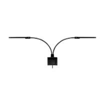 Luminária LED 15W X7 Preta para Aquário Soma - 220V