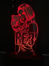 Luminaria Led 16 Cores, Jill, Resident Evil 3, Decoração - Avelar Criações