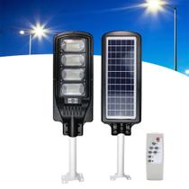 Luminária LED 200w Placa Solar Ecológica 6000K Controle Remoto + Haste