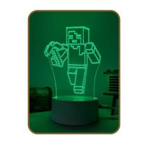 Luminária Led 3d 16 Cores Decoração Quarto Infantil