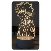 Luminária Led 3d 16 Cores Katsuki Bakugou Anime Decoração Luminária Led 3d 16 Cores Katsuki Bakugou Anime Decoração