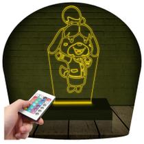Luminária Led 3D Abajur Animal Crossing Jogo Presente Criativo Decoração