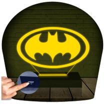 Luminária Led 3D Abajur Batman Heroi DC 1