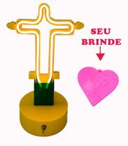 Luminária Led 3D - Abajur de Mesa Cristo Luminária Led 3D - Abajur de Mesa Cristo