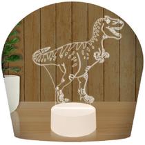 Luminária Led 3D Abajur Dinossauro 2 Presente Criativo Decoração