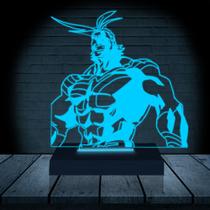 Luminária Led 3D AllMight Abajur Presente Criativo Decoração