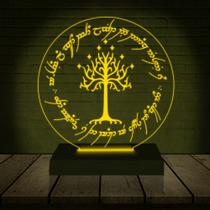 Luminária Led 3D Árvore de Gordon Senhor dos Aneis Abajur Presente Criativo Decoração