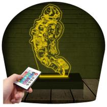 Luminária Led 3D Astronauta Abajur