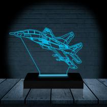 Luminária Led 3D Aviao Nave 3 Abajur Presente Criativo Decoração