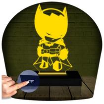 Luminária Led 3d Batman Baby Abajur