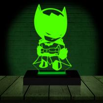 Luminária Led 3D BatmanBaby Abajur Presente Criativo Decoração