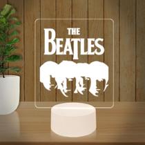 Luminária Led 3D Beatles Abajur Presente Criativo Decoração