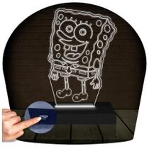 Luminária Led 3D Bob Esponja 2