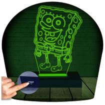 Luminária Led 3D Bob Esponja 2