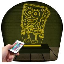 Luminária Led 3D Bob Esponja 2