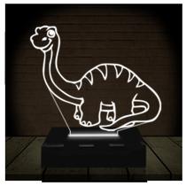 Luminária Led 3d Brotossauro Dinossauro Abajur