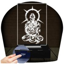 Luminária Led 3D Buda Abajur 1 - 3D Fantasy