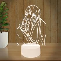 Luminária Led 3D Bungou Stray Dogs Abajur Presente Criativo Decoração