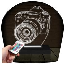 Luminária Led 3D Câmera Fotografia