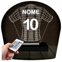 Luminária Led 3d Camisa Time Futebol 2 Abajur - 3D Fantasy