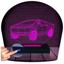 Luminária Led 3D Carro Abajur 3 Presente Criativo Decoração