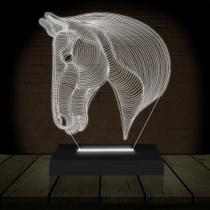 Luminária Led 3D Cavalo Abajur Presente Criativo Decoração