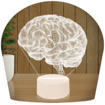 Luminária Led 3d Cerebro Neurologista Abajur - 3D Fantasy