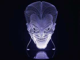 Luminária Led 3d Coringa Joker Batman Acrílico Abajur - Geeknario