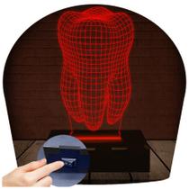 Luminária Led 3D Dente Dentista