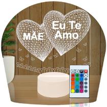 Luminária Led 3D Dia das Mães Presente Criativo Abajur 7 Presente Criativo Decoração