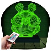 Luminária Led 3d Dia Dos Namorados Sapo Coração Abajur - 3D Fantasy