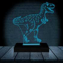 Luminária Led 3D Dinossauro 2 Abajur Presente Criativo Decoração