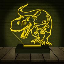 Luminária Led 3D Dinossauro Rex 1 Abajur Presente Criativo Decoração