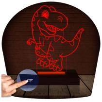Luminária Led 3d Dinossauro Rex Abajur 2 - 3D Fantasy