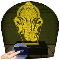 Luminária Led 3D Elefante India3