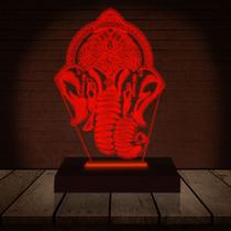 Luminária Led 3D Elefante India3