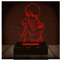 Luminária Led 3d Eren Yeager Ataque de Titãs Abajur - 3D Fantasy