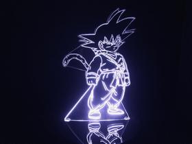 Luminária Led 3d Goku Criança Dragon Ball Abajur