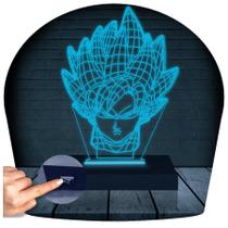 Luminária Led 3D Goku Dragon Ball 1 Presente Criativo Decoração