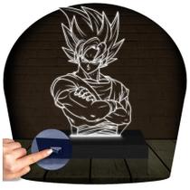 Luminária Led 3D Goku Dragon Ball2