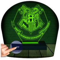 Luminária Led 3D Harry Potter Abajur Hogwarts