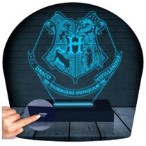 Luminária Led 3D Harry Potter Abajur Hogwarts Presente Criativo Decoração