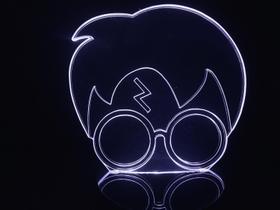 Luminária Led 3d Harry Potter Cabeça Acrílico Abajur