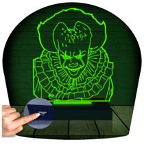 Luminária Led 3d It Coisa Pennywise Abajur