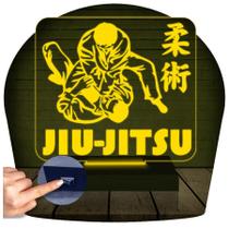 Luminária Led 3d Jiu Jitsu Luta Abajur - 3D Fantasy