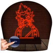 Luminária Led 3D Kirishima Boku No Hero Presente Criativo Decoração