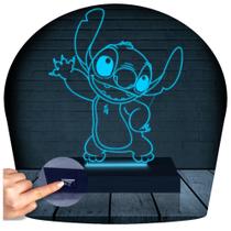 Luminária Led 3d Lilo Stitch Abajur - 3D Fantasy