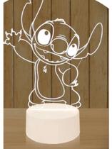 Luminária Led 3D Lilo Stitch - Abajur Decorativo Luminária Led 3D Lilo Stitch - Abajur Decorativo