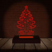 Luminária Led 3D Natal Árvore Abajur Presente Criativo Decoração