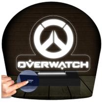 Luminária Led 3D overwatch Abajur